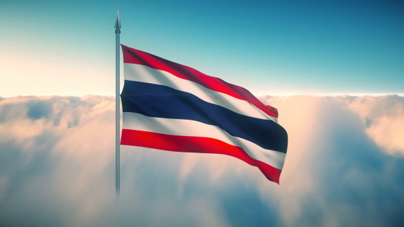 Thailand Flag on the Clouds alt