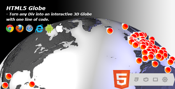 HTML5 Globe - Interactive 3D Earth