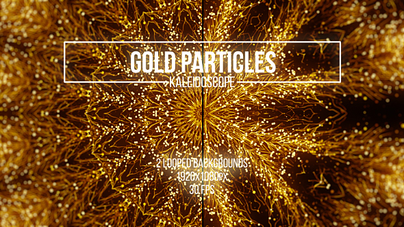 Gold Particles Kaleidoscope