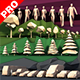Lowpoly super pack people, trees,cars - 3DOcean Item for Sale