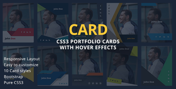 CARD - CSS3 Portfolio Cards with Hover Effects