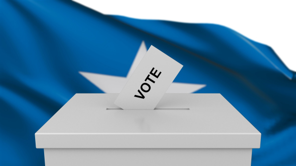 Ballot Box with Somalia Flag alt