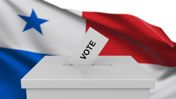 Ballot Box with Panama Flag alt
