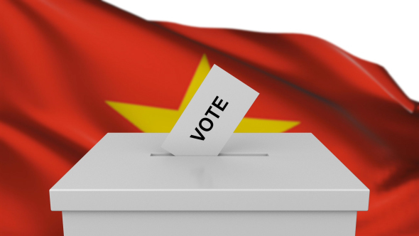 Ballot Box with Vietnam Flag alt