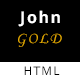 John Gold - Bootstrap Portfolio HTML Template - ThemeForest Item for Sale