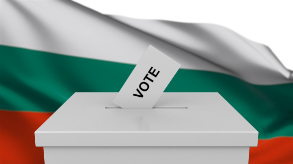 Ballot Box with Bulgaria Flag alt