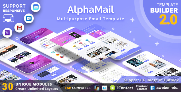 AlphaMail - Responsive Email Template + Online Builder