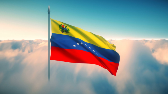 Venezuela Flag on the Clouds alt