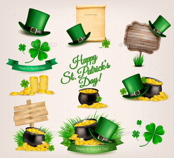 Set of St. Patrick's Day Related Icons
