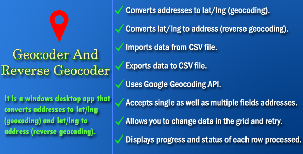 Geocoder and Reverse Geocoder