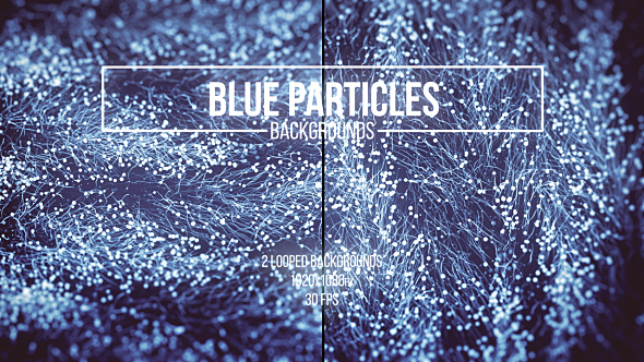 Blue Particles Abstract Backgrounds