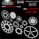11 Gears 3D Model With (AI, PSD) Files FULL - 3DOcean Item for Sale