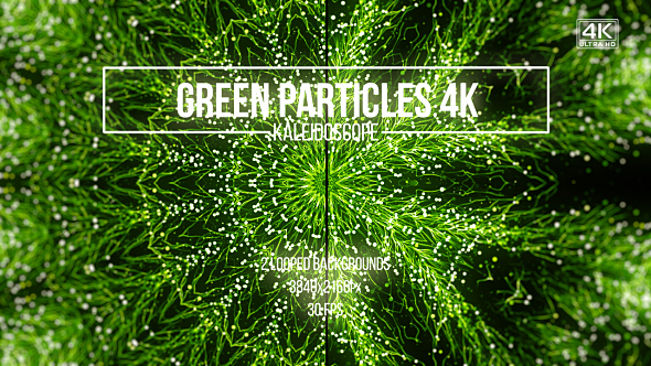 Green Particles Kaleidoscope