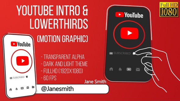 Youtube Intro and Lowerthird (FullHD) alt