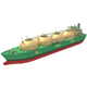 LNG Carrier Moss Type - 3DOcean Item for Sale