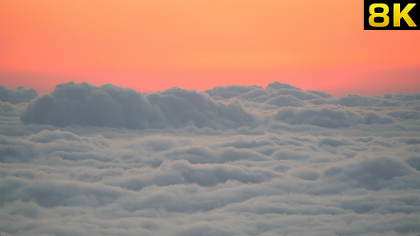 Before Sunrise Over the Clouds