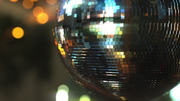 Turning Mirror Disco Ball alt