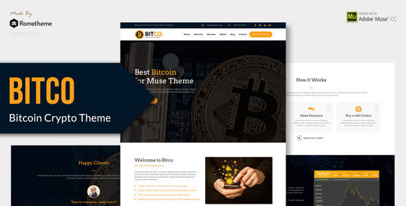 Bitco - szablon Muse Bitcoin and Cryptocurrency