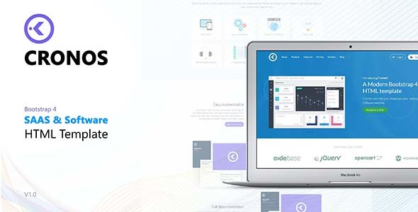 Cronos - Software/Startup HTML Template