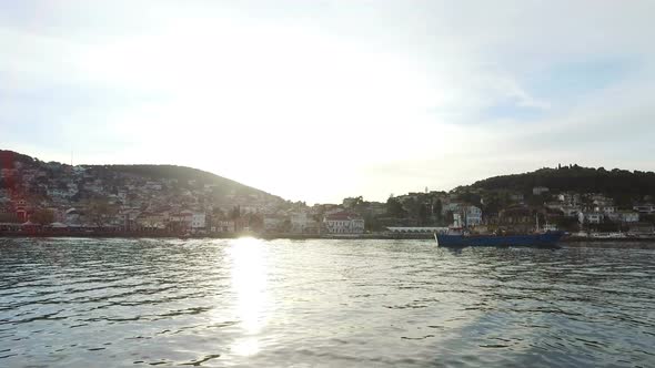 View of rural Princes Island of Burgazada. Istanbul, Turkey. 4K.