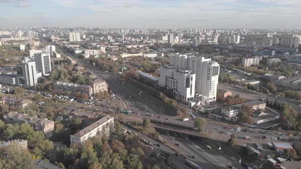 Kyiv, Ukraine. City View. Aerial Landscape