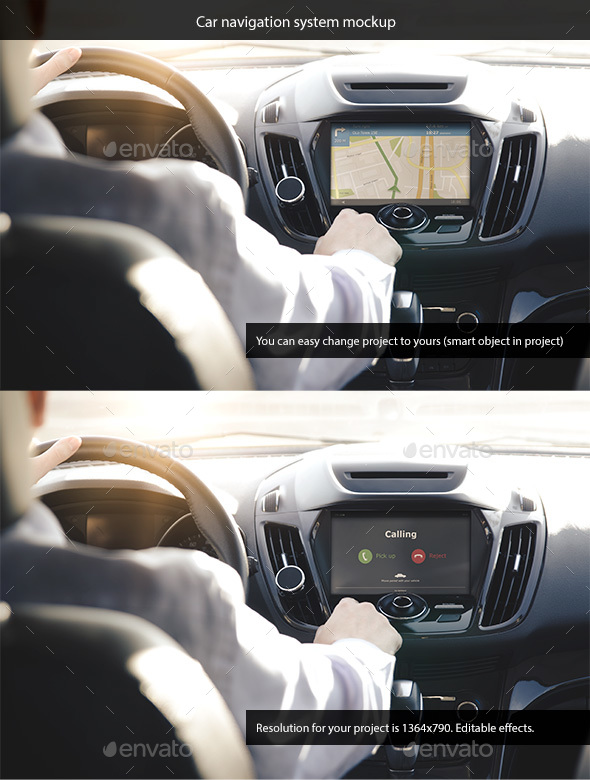 Car Navigation System Mockup