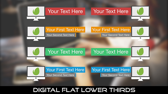 Digital Flat Lower Thirds