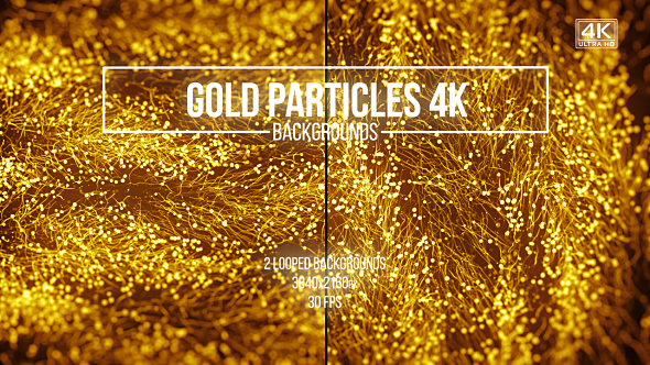 Gold Particles Abstract Backgrounds