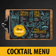Cocktail Bar Menu - GraphicRiver Item for Sale