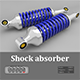 Shock absorber 3D Model - 3DOcean Item for Sale