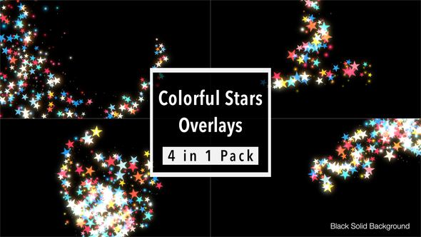 Colorful Stars Overlays Pack alt
