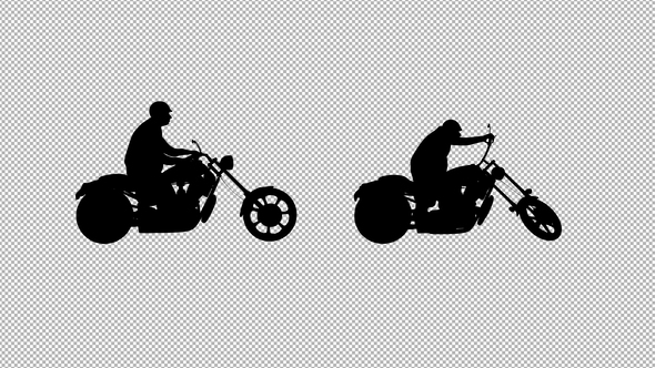 Motorcycle Rider Silhouette alt