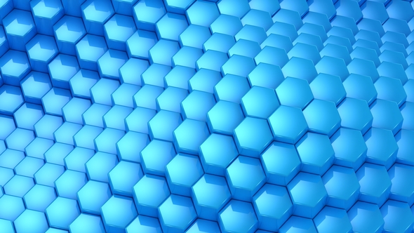 Hexagons Formed A Wave