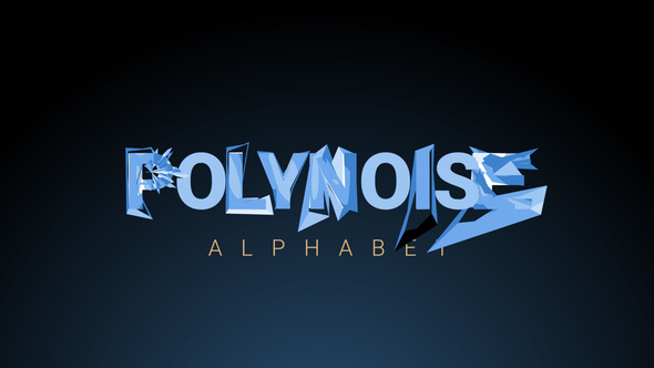 PolyNoise Alphabet - Animated Typeface