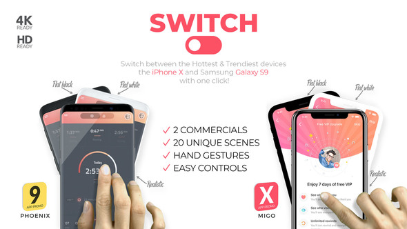 Switch: phoneX & s9 App Promo