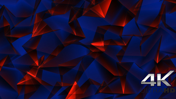 Special Red Triangles in Blue Background