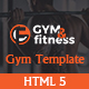 GYM & FITNESS | One Page Responsive HTML5 Gym Template - ThemeForest Item for Sale