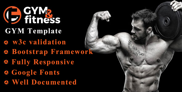 GYM & FITNESS | One Page Responsive HTML5 Gym Template