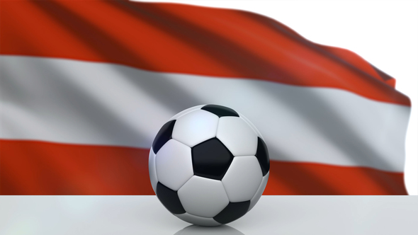 Soccer Ball with Austria Flag alt