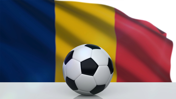 Soccer Ball with Chad Flag alt