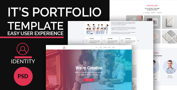 Identity – Creative Portfolio Template – 0 Sold!