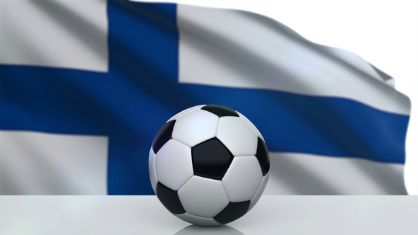 Soccer Ball with Finland Flag alt