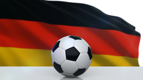 Soccer Ball with Germany Flag