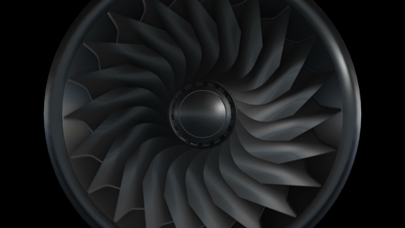 The Endless Rotation of the Turbine From the Turbojet Engine alt