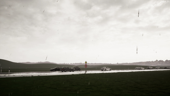 Rainy Town Traffic alt