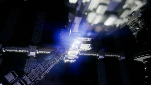 Spaceship Travelling Through the Universe alt