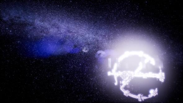 Spaceship Travelling Through the Universe alt