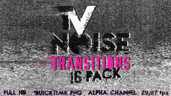 TV Noise Transitions Pack