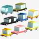 3D Low poly Cars - 3DOcean Item for Sale
