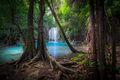 Jungle landscape with Erawan waterfall. Kanchanaburi, Thailand - PhotoDune Item for Sale